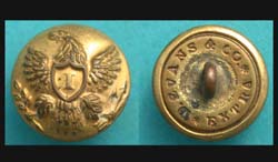 US Federal Army Civil War Infantry Officers Button